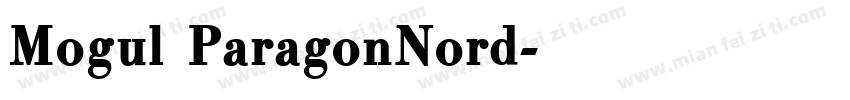 Mogul ParagonNord字体转换